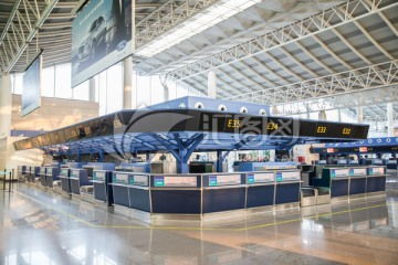 機場旅客服務值機柜臺行李托運處圖片素材下載 科學技術素材下的交通運輸圖片素材